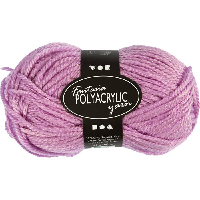 Fantasia Akrylgarn, L: 80 m, sticka 4,5-5, rosa, 50 g/ 1 nystan