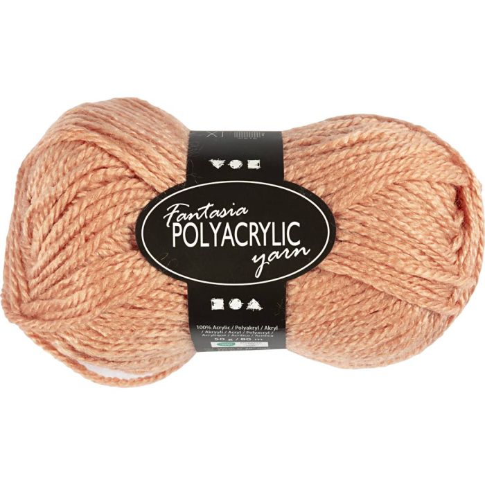 Fantasia Akrylgarn, L: 80 m, sticka 4,5-5, pulver, 50 g/ 1 nystan