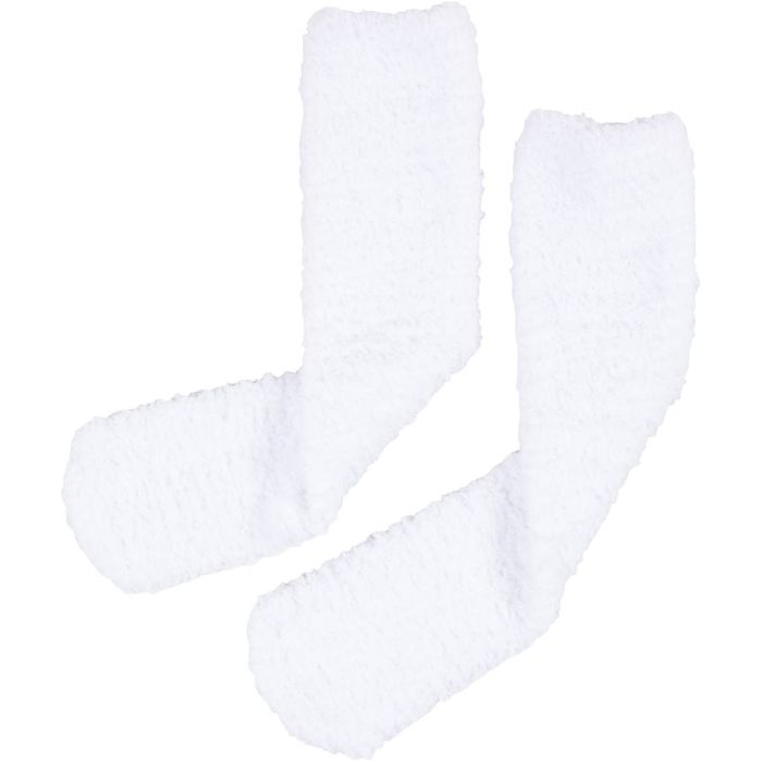 Fluffiga strumpor, stl. One-size, vit, 1 par