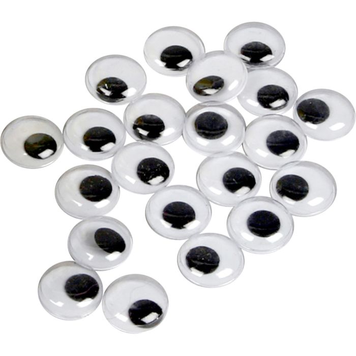 Rörliga Ögon, ej självhäftande, Dia. 14 mm, 1000 st./ 1 förp.