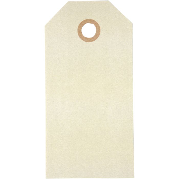 Manillamärken, stl. 5x10 cm, 250 g, cream, 20 st./ 1 förp.