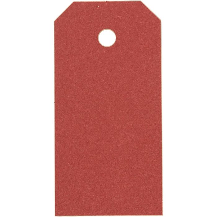 Manillamärken, stl. 4x8 cm, 250 g, röd, 1000 st./ 1 förp.