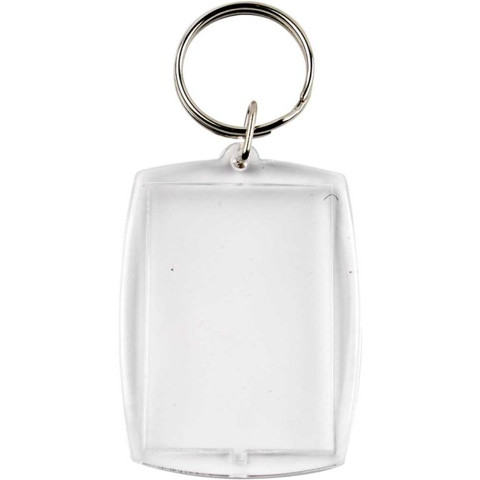 Nyckelringar berlocker, rektangel, stl. 40x50 mm, 25 st./ 1 förp.