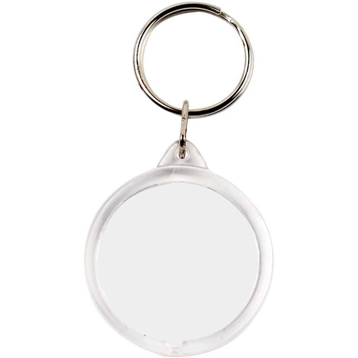 Nyckelringar berlocker, rund, Dia. 40 mm, 25 st./ 1 förp.
