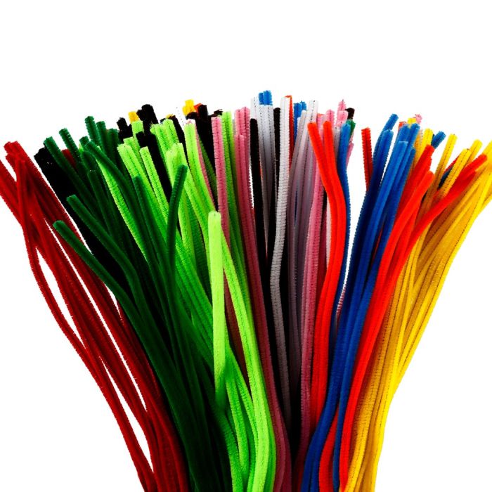 Piprensare, L: 45 cm, tjocklek 6 mm, mixade färger, 200 mix./ 1 förp.