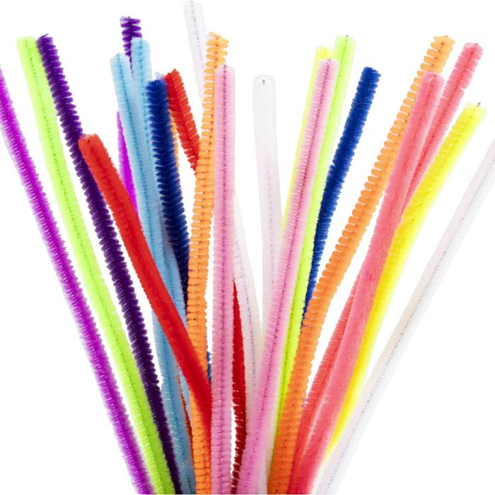 Piprensare, L: 30 cm, tjocklek 6 mm, colorful, 25 mix./ 1 förp.