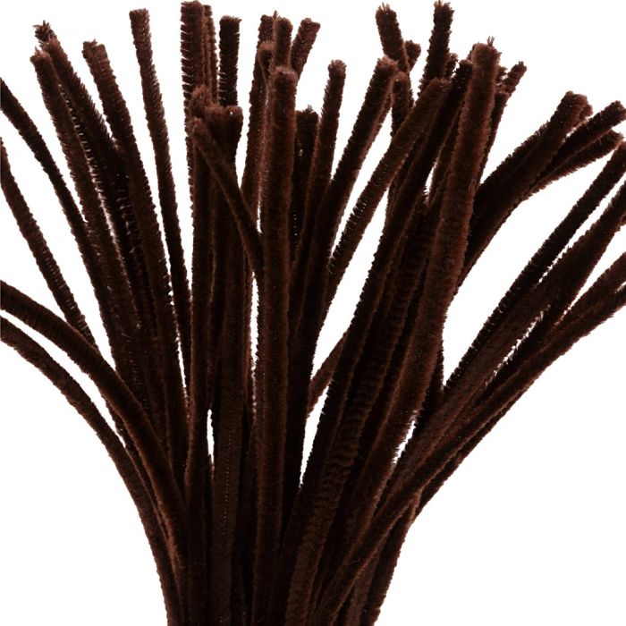 Piprensare, L: 30 cm, tjocklek 6 mm, brun, 50 st./ 1 förp.