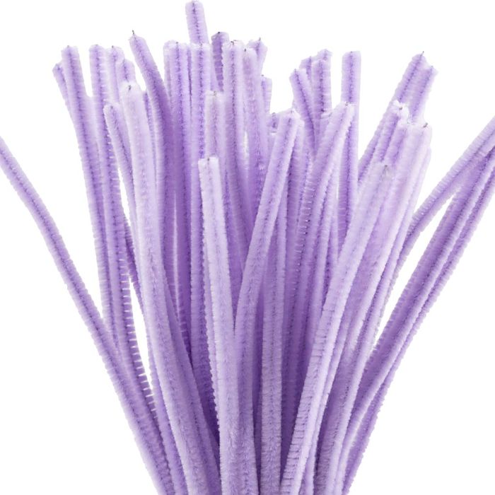 Piprensare, L: 30 cm, tjocklek 6 mm, lila, 50 st./ 1 förp.