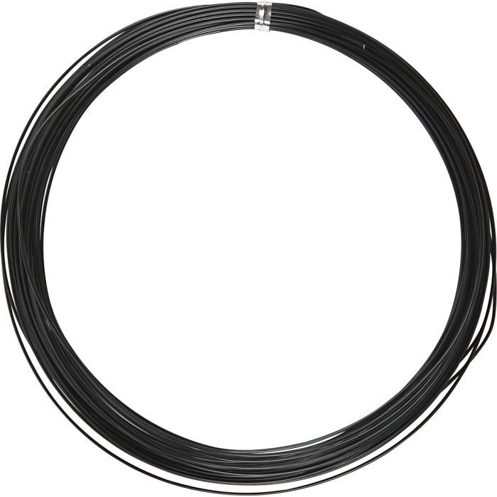 Aluminiumtråd, rund, tjocklek 1 mm, svart, 16 m/ 1 rl.
