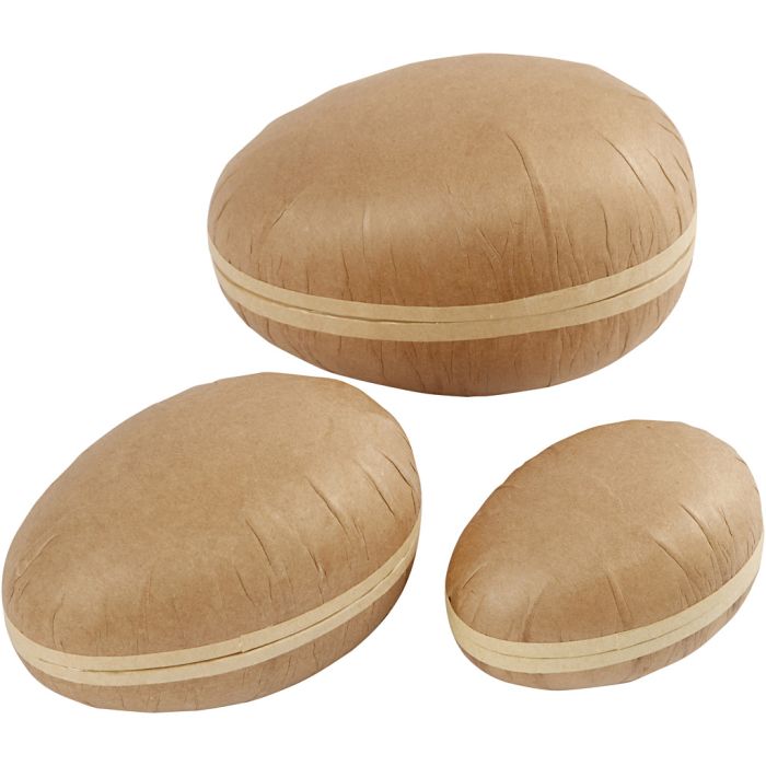 Tvådelade ägg, L: 12+15+18 cm, 3 st./ 1 förp.