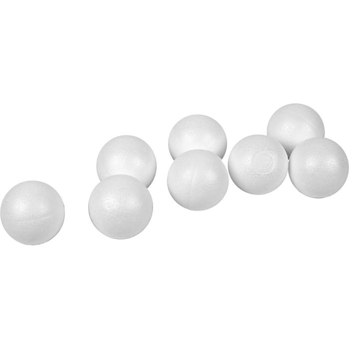 Kulor, Dia. 4 cm, vit, 100 st./ 1 förp.