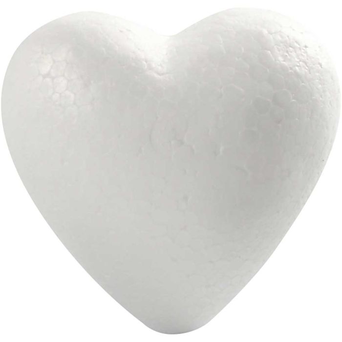 Hjärtan, H: 8 cm, D: 4,5 cm, B: 8 cm, vit, 50 st./ 1 förp.