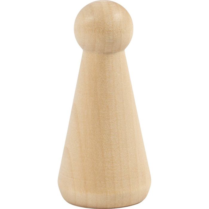 Träfigurskropp, Strutformad, H: 8 cm, 3 st./ 1 förp.