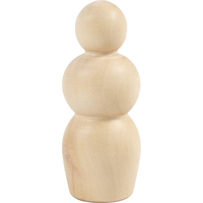 Träfigurskropp, Timglasformad, H: 7,5 cm, 5 st./ 1 förp.