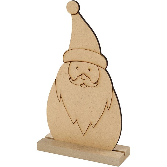 Julfigur, Tomte, H: 15 cm, D: 3 cm, B: 9 cm, tjocklek 3 mm, 1 st.