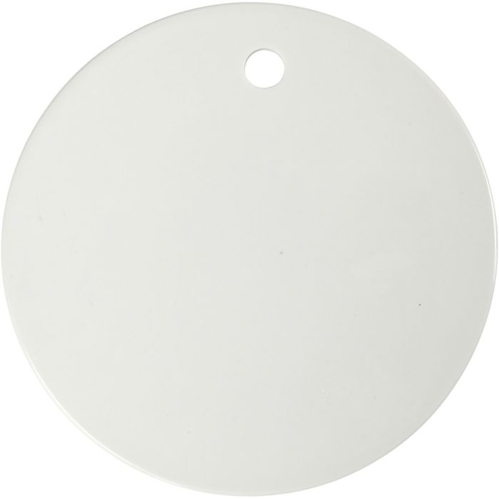 Platta, Dia. 15 cm, tjocklek 0,5 cm, vit, 1 st.