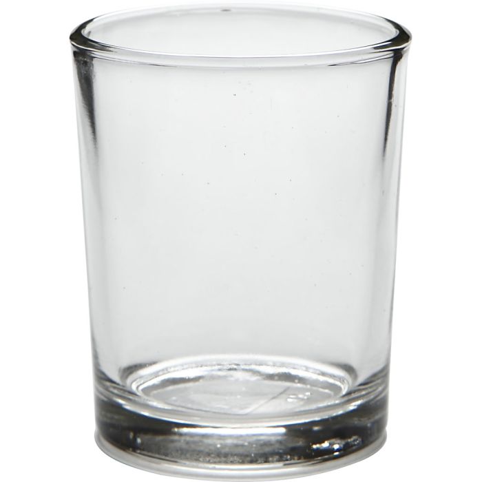 Värmeljusstakar, H: 6,5 cm, Dia. 4,5-5,5 cm, 120 ml, 12 st./ 1 förp.