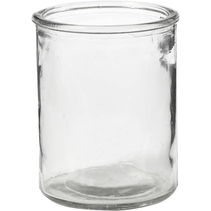 Ljusglas, H: 9,8 cm, Dia. 8 cm, 6 st./ 1 förp.