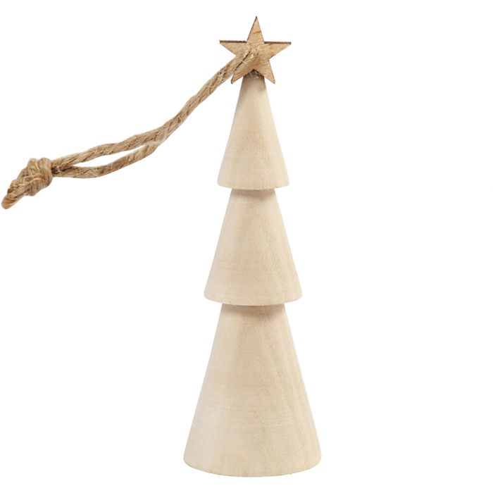 Julgran, H: 9 cm, 1 st.