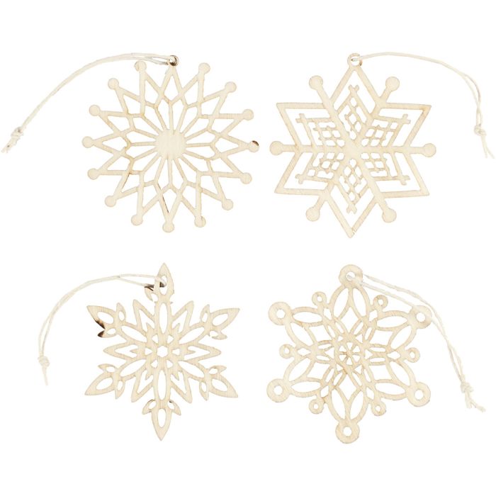 Ornament, Dia. 7 cm, tjocklek 0,3 cm, 8 st./ 1 förp.