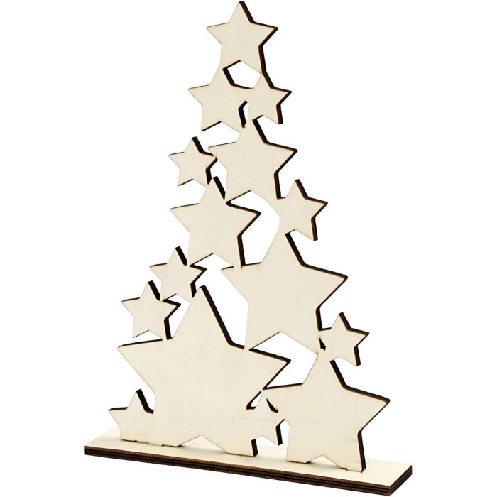 Julgran, H: 29,8 cm, D: 4 cm, B: 21,5 cm, 1 st.
