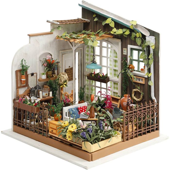 DIY Miniatyrrum, Trädgård, H: 21 cm, B: 19,5 cm, 1 st.