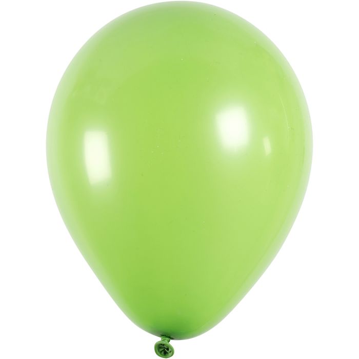 Ballonger, Dia. 23 cm, runda, grön, 10 st./ 1 förp.