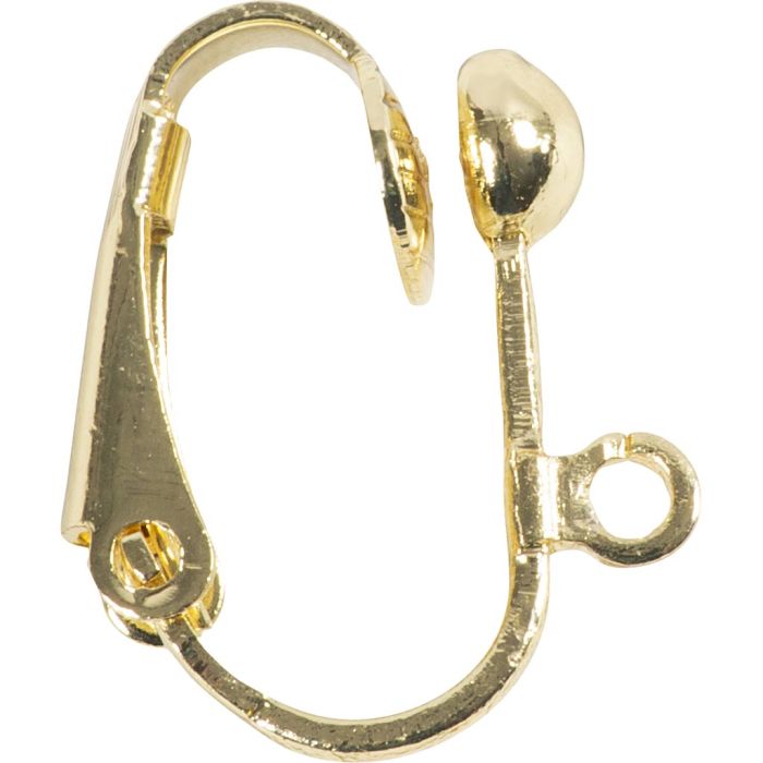 Öronclips, stl. 16,5x1,5x1,6 mm, guldfärgad, 40 st./ 1 förp.