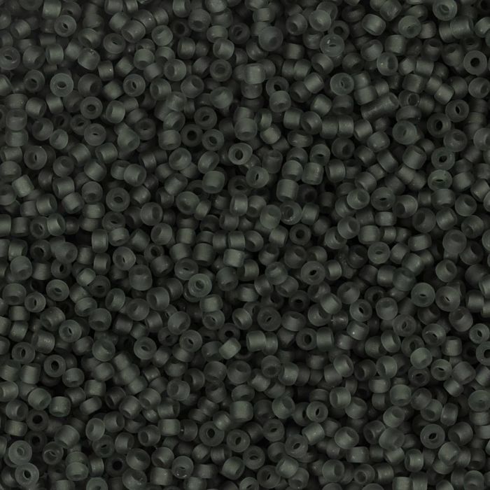 Rocaillepärlor, nr. 15/0, Dia. 1.7 mm, Hålstl. 0,5-0,8 mm, grå, 25 g/ 1 förp.