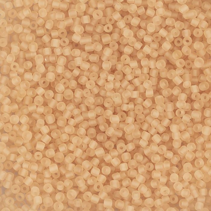 Rocaillepärlor, nr. 15/0, Dia. 1.7 mm, Hålstl. 0,5-0,8 mm, peach ceter, 25 g/ 1 förp.