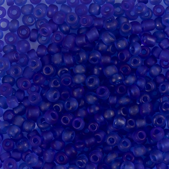 Rocaillepärlor, nr. 8/0, Dia. 3 mm, Hålstl. 0,6-1,0 mm, koboltblå, 25 g/ 1 förp.