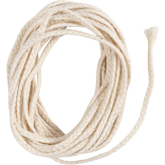 Veke, Lämpligt för ljus stöpta i dopp (dia. 22–30 mm) och ljus stöpta i form (dia. 60–80 mm), 100 g, 3 m/ 1 förp.