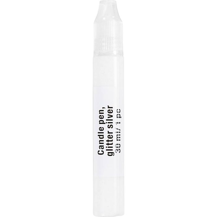 Ljuspennor, silverglitter, 30 ml/ 1 st.
