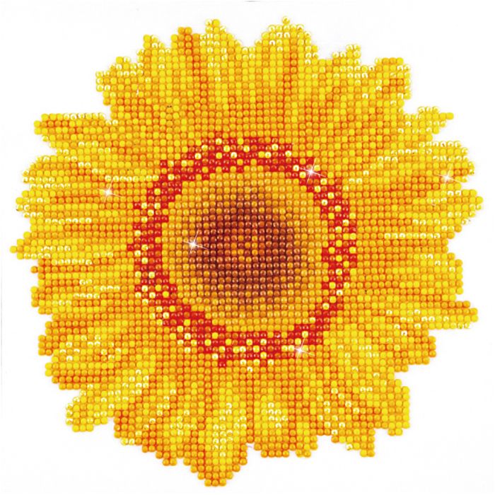 Diamond Dotz, Solros, stl. 20x20 cm, 1 förp.