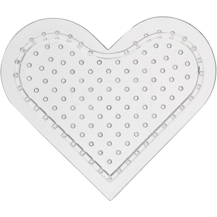 Pärlplattor, små hjärtan, stl. 7 cm, medium, 10 st./ 1 förp.