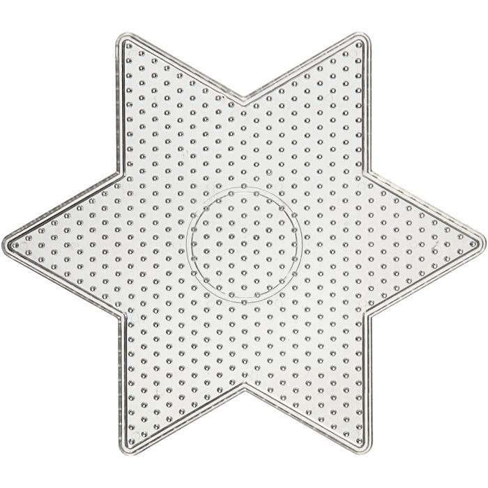 Pärlplattor, stor stjärna, stl. 15x15 cm, medium, 10 st./ 1 förp.