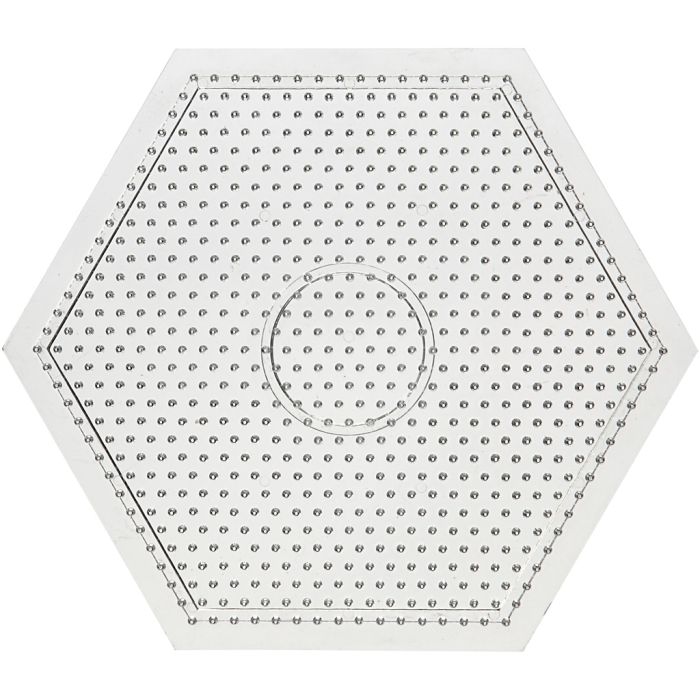 Pärlplattor, stor sexkantig, stl. 15x15 cm, medium, 10 st./ 1 förp.