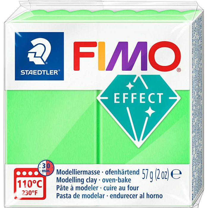 FIMO® Effect , neongrön, 57 g/ 1 förp.