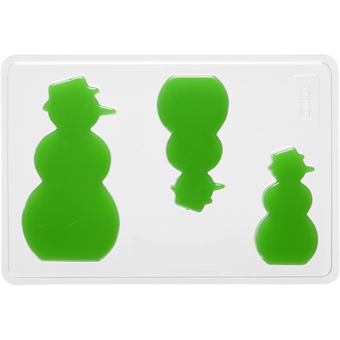 Gjutformar, Snögubbe, H: 6+8+10 cm, D: 9 mm, stl. 14,9x22 cm, 1 st.