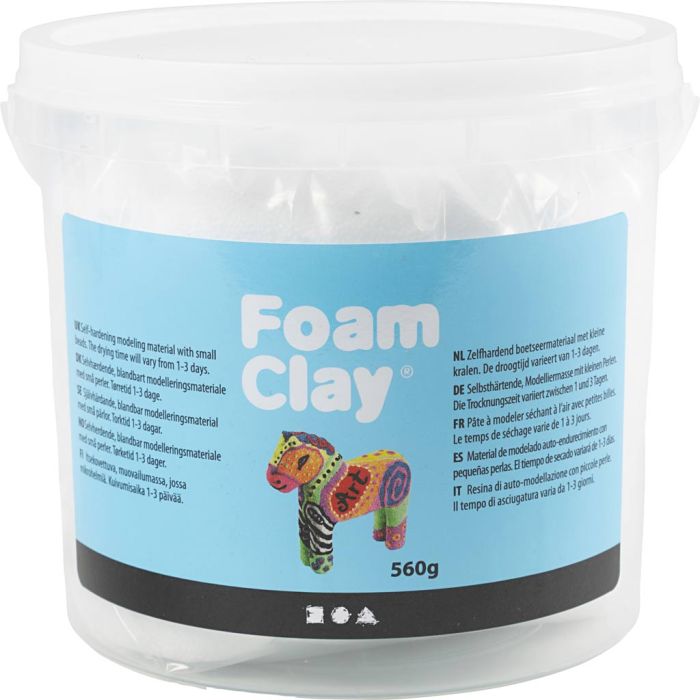 Foam Clay® , vit, 560 g/ 1 hink