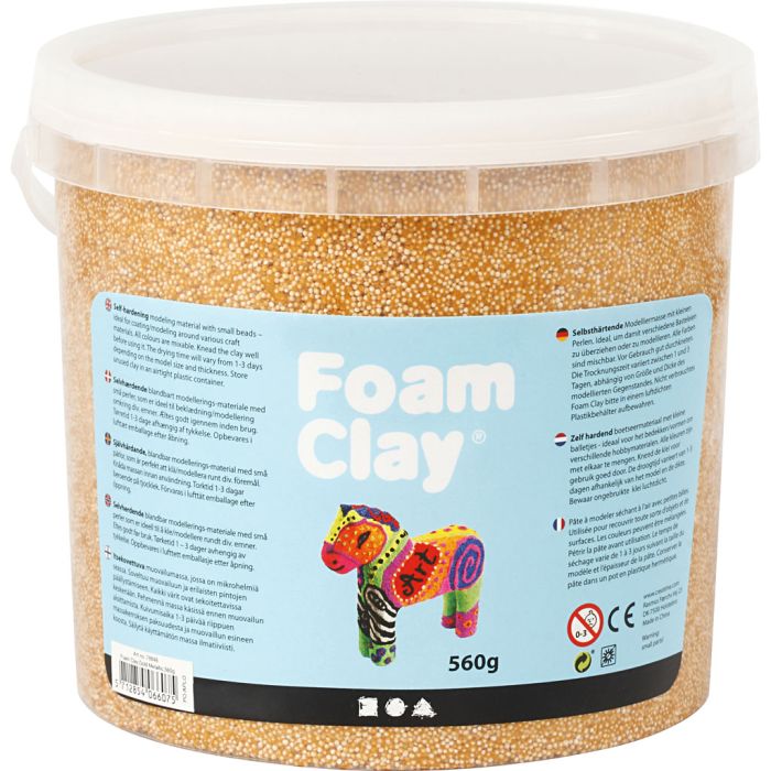 Foam Clay® , metallic, guld, 560 g/ 1 hink