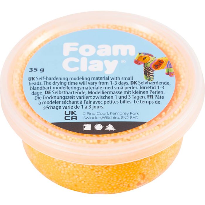 Foam Clay® , orange, 35 g/ 1 burk