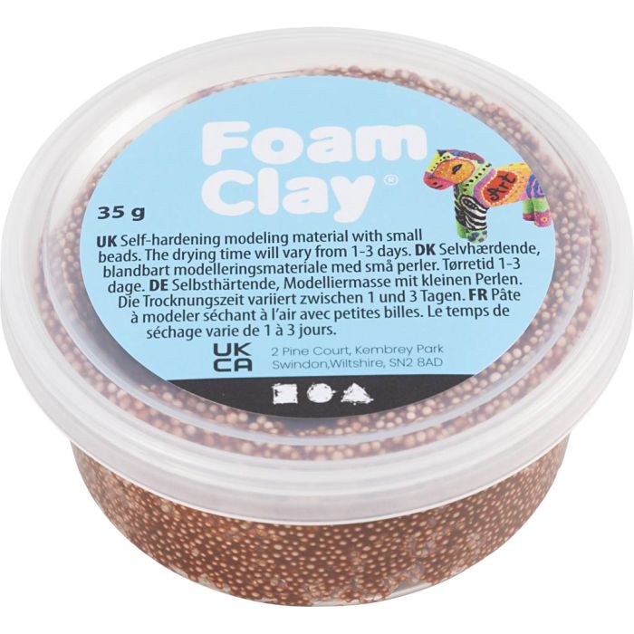 Foam Clay® , brun, 35 g/ 1 burk