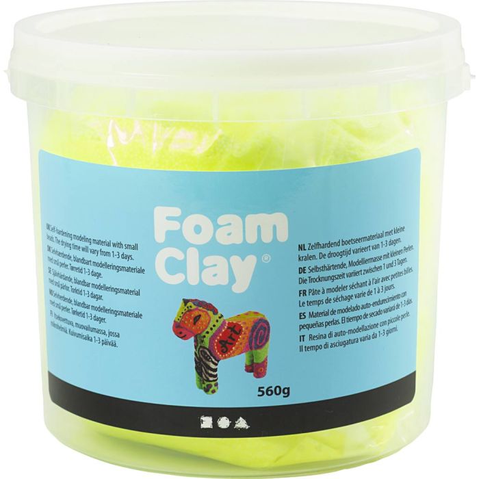 Foam Clay® , ljusgul, 560 g/ 1 hink