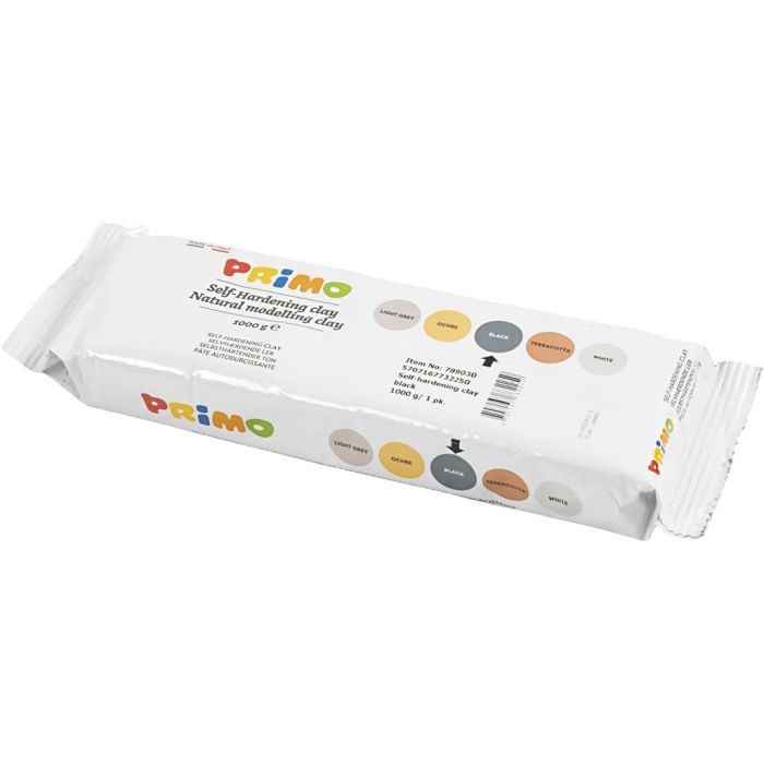 Självhärdande Lera, svart, 1000 g/ 1 förp.