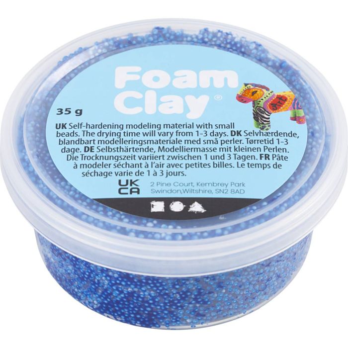 Foam Clay® , blå, 35 g/ 1 burk