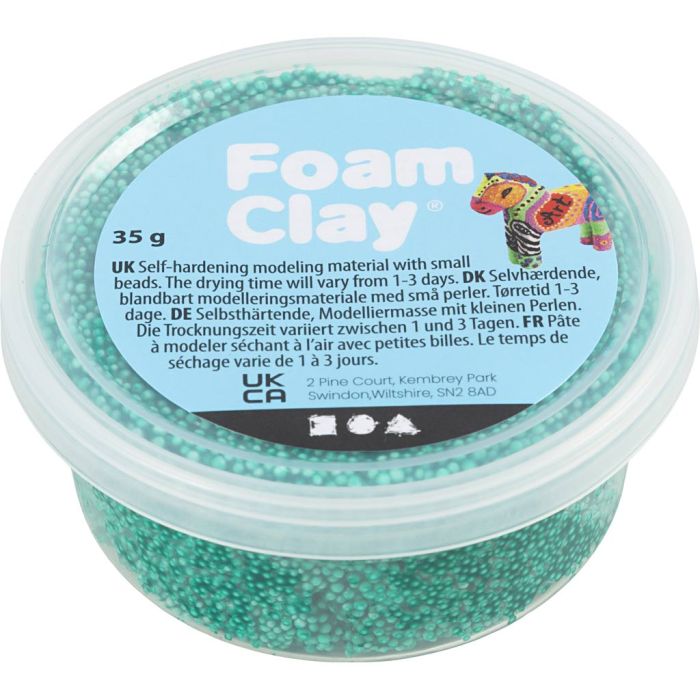 Foam Clay® , mörkgrön, 35 g/ 1 burk
