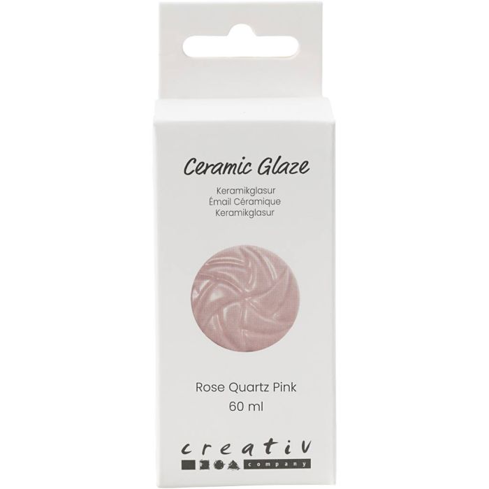 Keramikglasyr, 984-1101 °C, täckande, rose, 60 ml/ 1 burk