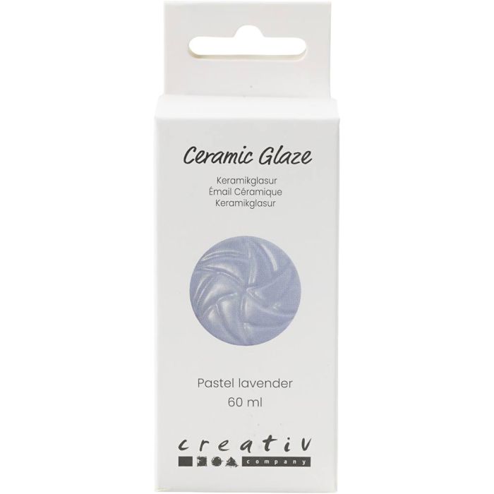 Keramikglasyr, 984-1101 °C, täckande, pastel lavender, 60 ml/ 1 burk