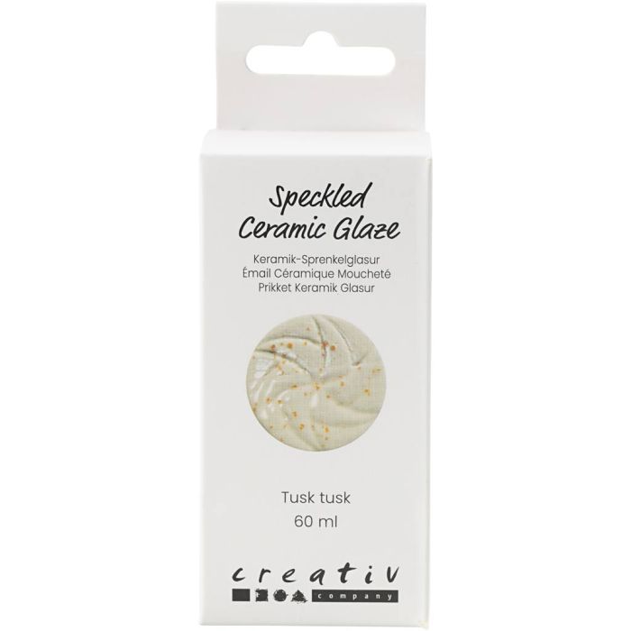 Prickig Keramikglasyr, 999-1060 °C, täckande, tusk tusk, 60 ml/ 1 burk